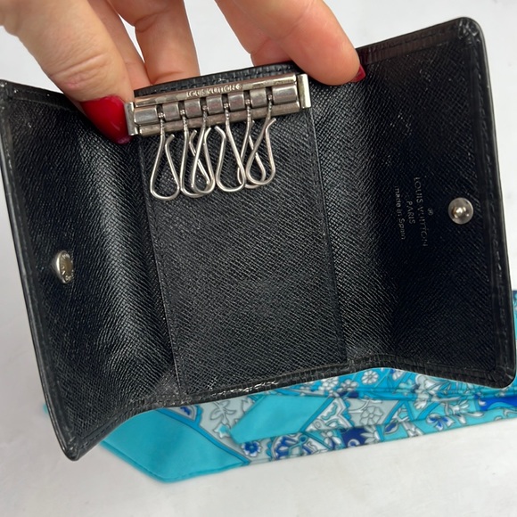 Auth. LV Louis Vuitton Black Epi Multicles 6 Key Ring Hoop Wallet unisex - Picture 12 of 17